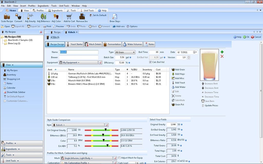 Promash Brewing Software